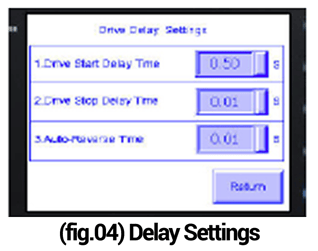 T300 Extreme hot air welding delay settings screen