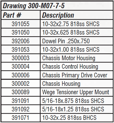 Main Chassis Assembly