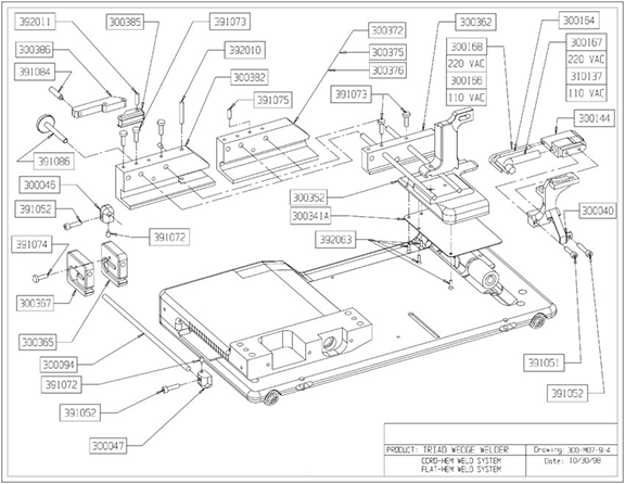 Triad-Part-Cord Flat HemWeld System