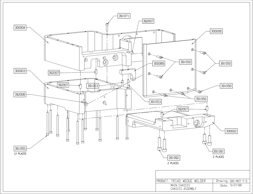 Triad-Part-Main-Chassis-Baugruppe