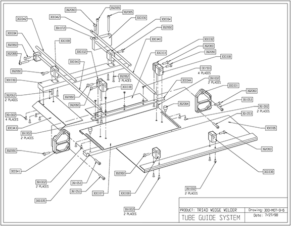 Triad-Part-Tube Guide System