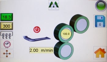 Pantalla del operador de la máquina