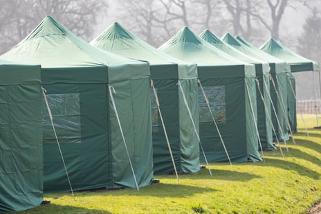 tents with sidewalls 