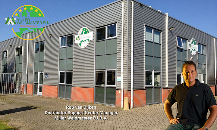 Centre de distribution européen de Miller Weldmaster à Nieuw-Vennep, Pays-Bas