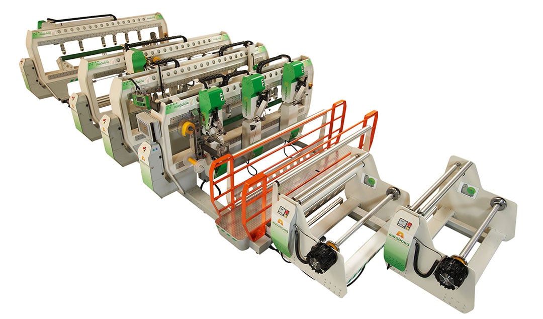 Máquina de fabricação automatizada para coberturas e lonas, Miller Weldmaster Moduline